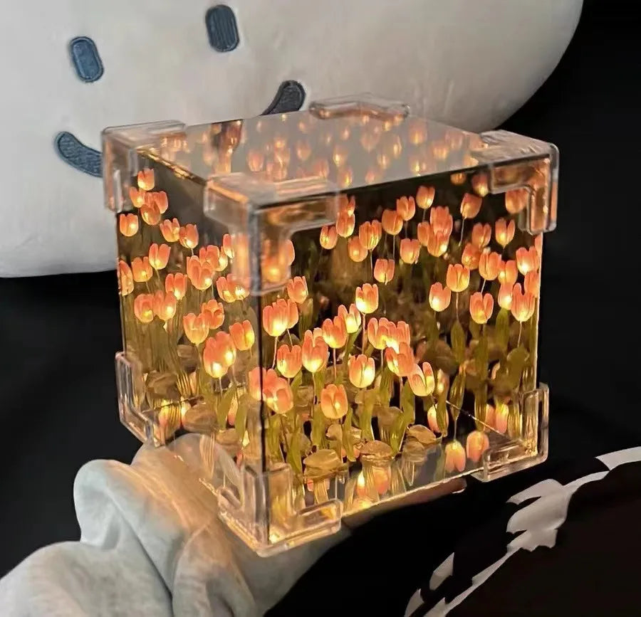 Creative Lamp with Tulip Flower