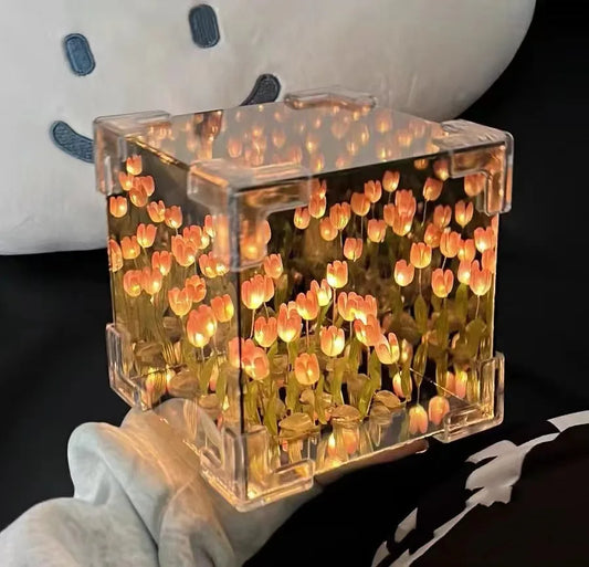 Creative Lamp with Tulip Flower
